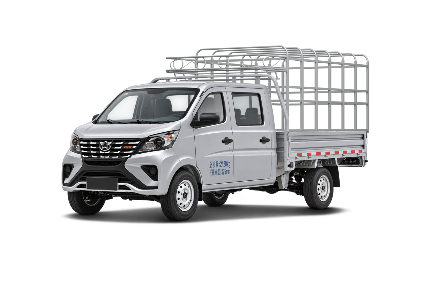 Changan Startruck 2025 1.5L Extended Double Cab Stake Comfort — Silver White exterior