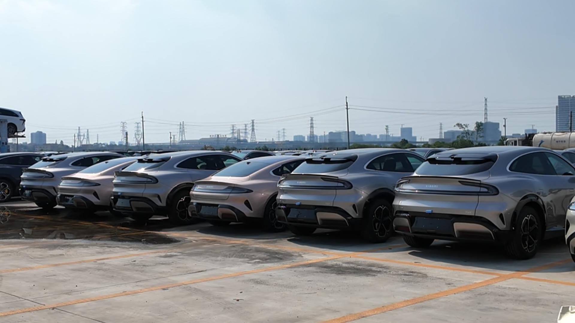Rows of vehicles at a vehicle yard